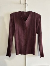ISSEY MIYAKE pleats please cardigan Women Size 3 vintage Genuine