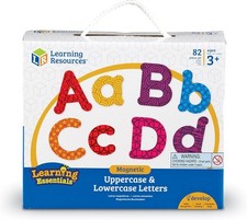 Learning Resources Colorful Magnetic Uppercase and Lowercase Letters, Whiteboard