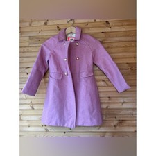 Crewcuts Pea Coat Double-Breasted Pink Wool-Blend Girls Size 10 Cute Dressy
