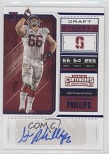 2018 Contenders Draft Picks College Ticket Blue Foil Harrison Phillips Auto z7h