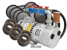 Rotary Vane Pond Aeration System 3/4 HP Kit Quick Sink Tubing & Diffusers