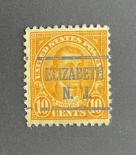 Elizabeth, New Jersey Type 225 Precancel - 10 cents Monroe, U.S. #642 - NJ