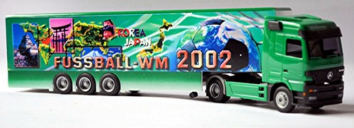 Mercedes Actros LH Box Truck World Cup 2002 Korea Japan 1:87 Albedo 250211 - Picture 2 of 4
