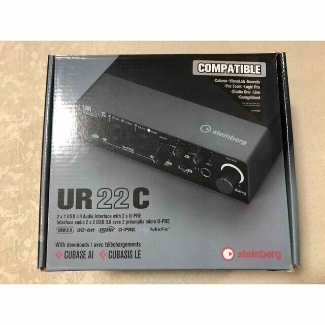 Steinberg UR22C 2x2 USB 3.0 Audio Interface with Cubase AI From