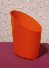 DDR PNEUMANT MILCHTÜTEN BEHÄLTER in Orange 16 x 10 cm  VINTAGE OSTALGIE