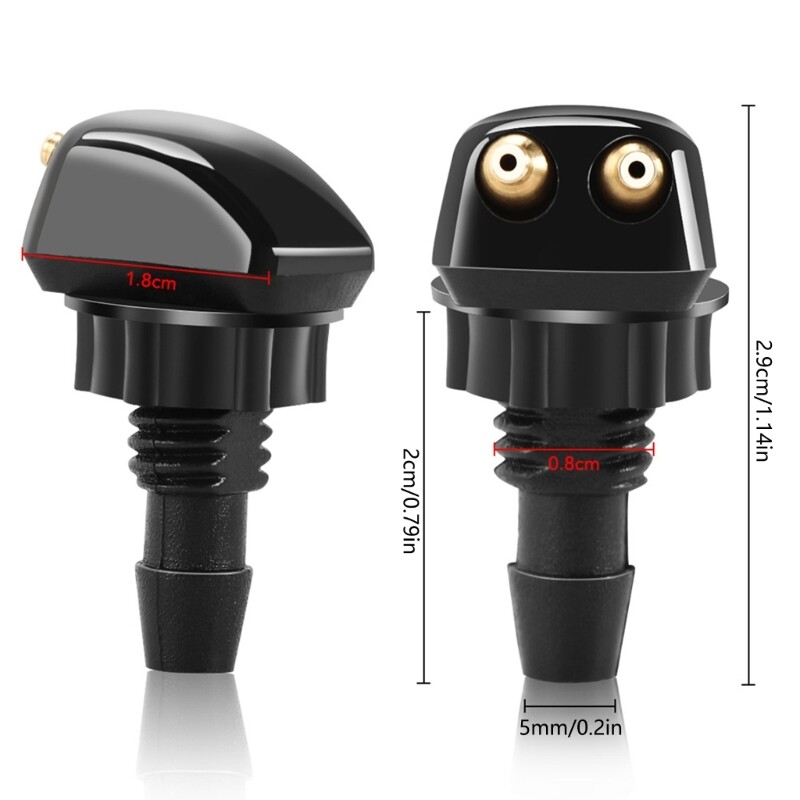 Windshield Jet Sprayer Wipers Nozzles Water Hose Fluid Tube For Most