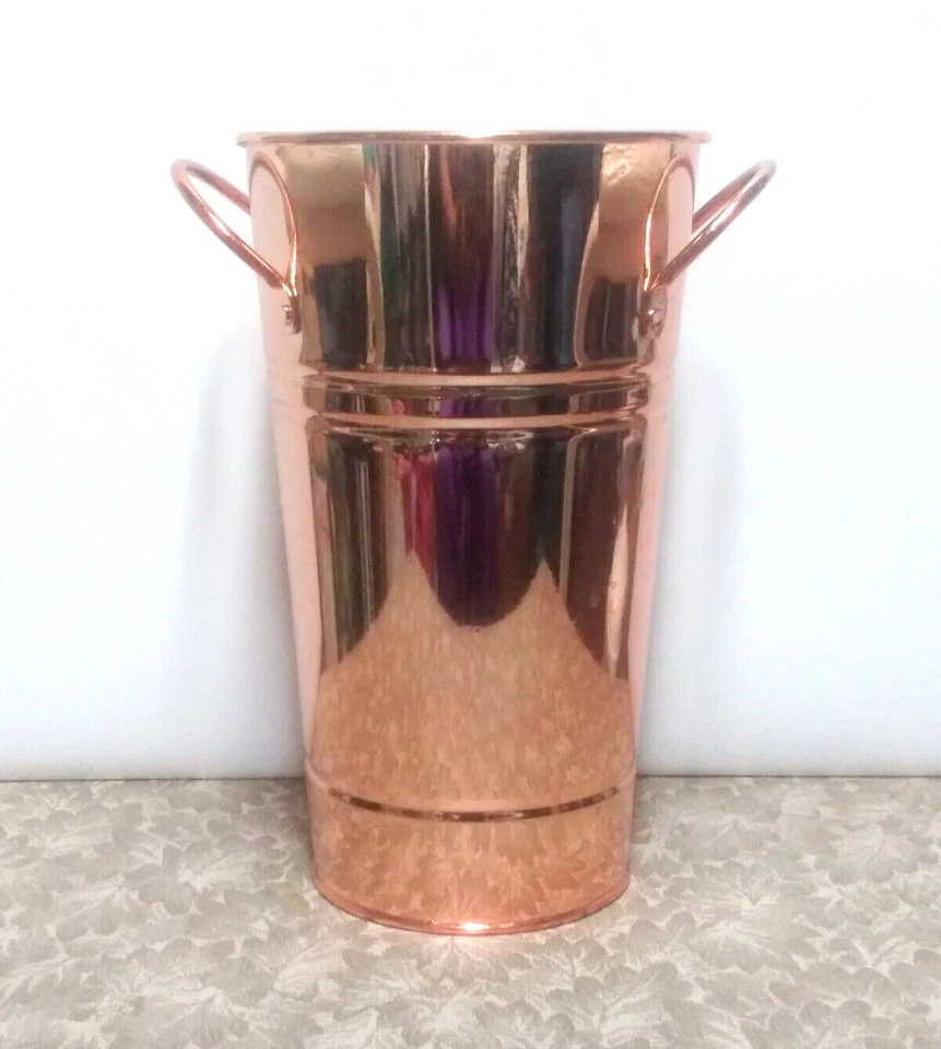 青铜色花瓶 花瓶 轻质 金属 全新 令人惊叹 — 第 2/4 张图片