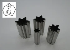 Takamori Decorative Stainless Vegetable Cutter Mold Maple Leaf set of 4