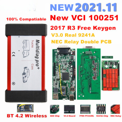 Pro Bluetooth Doppel Pcb V5.0 Nec Relais Real 9241a Chip Ftdi Obd2 Diagnose Tool
