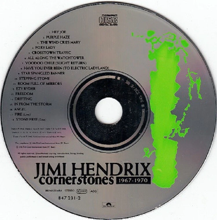 Jimi Hendrix ‎– Cornerstones 1967-1970 [ CD Germany 1990 Mint Compilation Rock ] - Image 3 of 4