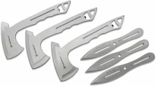Smith & Wesson Bullseye Throwing Set 3 Knives, 3 Axes, Nylon Sheaths 1122228
