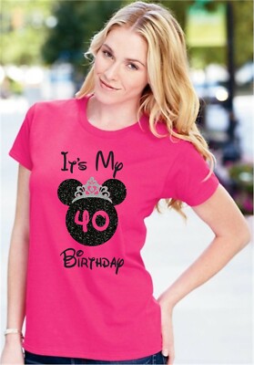 Disney Birthday Shirt, Shirt, Disney Shirts, Disney Glitter |