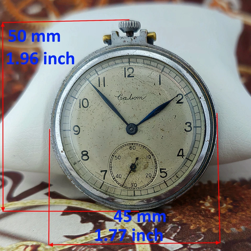 Reloj Bolsillo Vintage URSS SALUTE 1948 Año RARO SOVIÉTICO MOLNIJA 3601 Foto 4 de 4