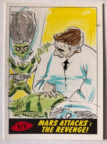 MARS ATTACKS THE REVENGE - SKETCH by RA RICHARDSON SC - 第 1/2 張圖片