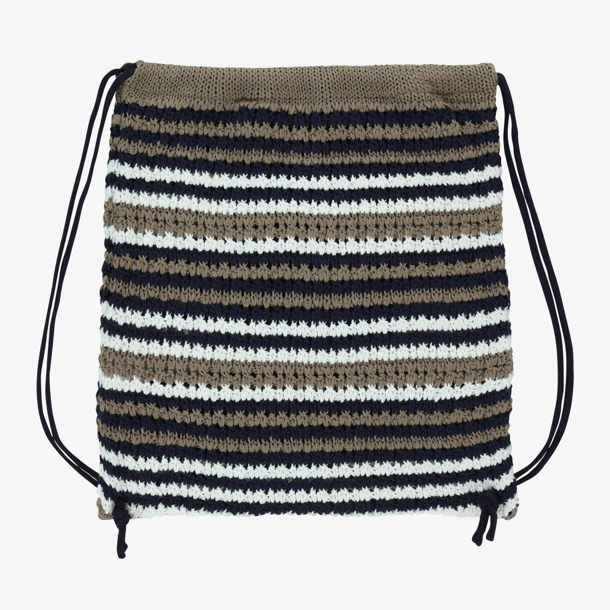 New THE NORTH FACE CROCHET DRAWSTRING BAG BEIGE BROWN