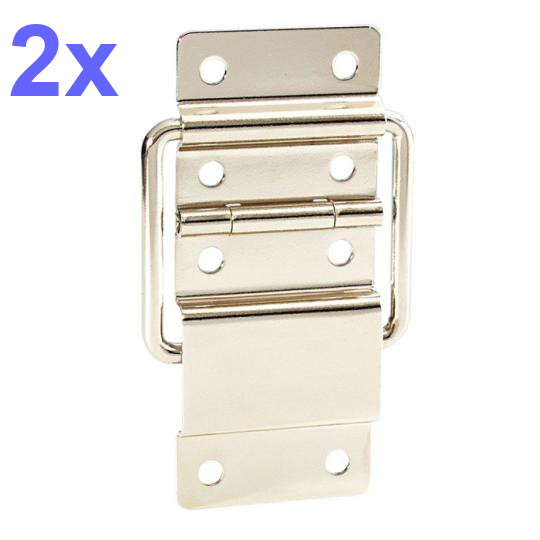 2x Feststellscharnier Groß Vernickelt Adam Hall Hardware 2526
