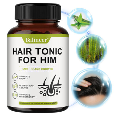 Men's Balance Hair Growth Supplements,Promotes Hair Regrowth,120Ct Free Shipping