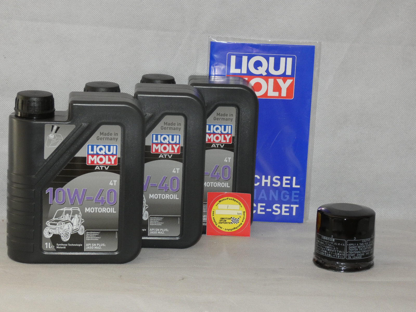 Oil change set Yamaha YFM 700 Grizzly 2012-2015 Engine oil oil filter Liqui Moly