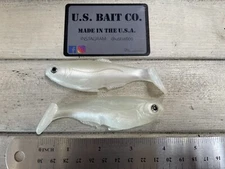 Weedless Swimbait 4” Color Pearl Lot Of 2 Baits