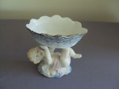 Vintage Lamore China Cherub Angel Signed Occupied Japan