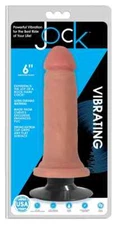 Jock Light Vibrating Dildo - 6 Inch & suction-cup base
