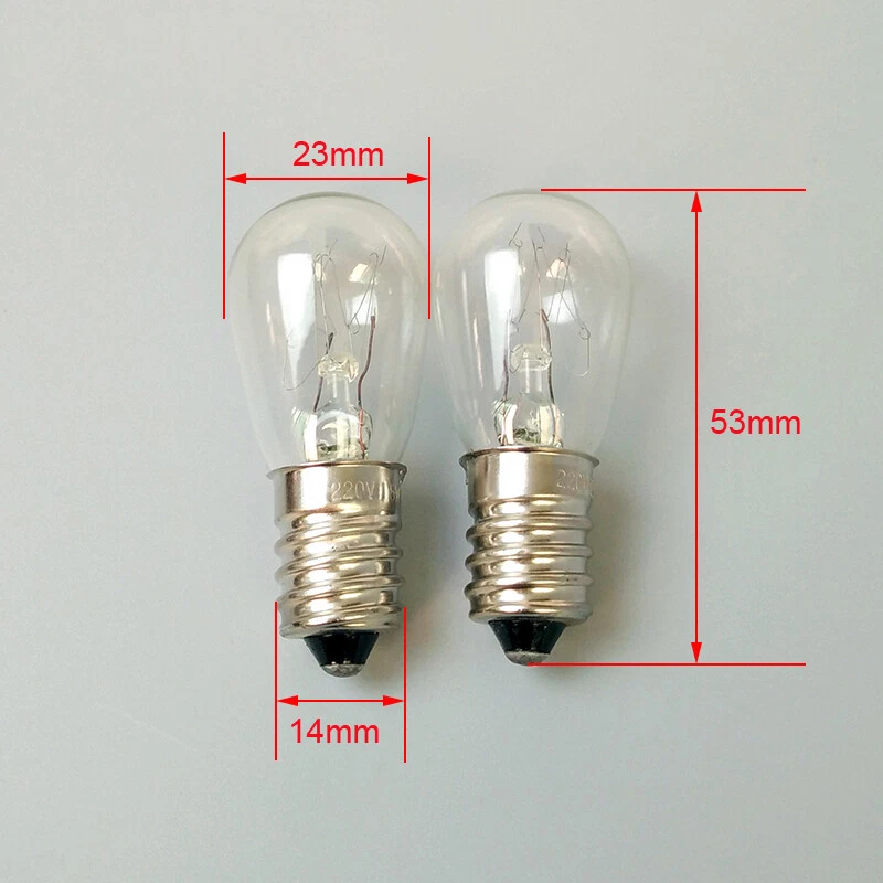 E14 Screw Light Bulb Small 220V 110V 24V 8W/15W for Cooker Hood Microwave Oven - Image 2 of 2
