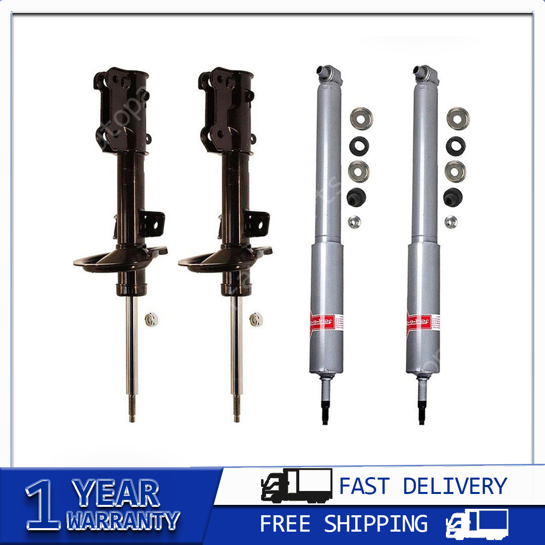 4x Front Rear Shocks Struts for Ford Mustang 2011~2014 | eBay