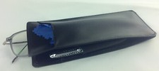 ECHT LEDER Etui Handmade in Germany Brillenetui für Brillen schwarz 