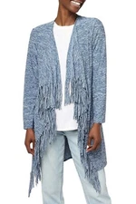 Attitudes by Renee Spacedye Cascade Fringe Duster Ocean