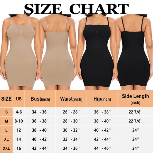 Women Tummy Control Slip Shapewear Compression Full Body Shaper For Under Dress - Picture 2 of 24