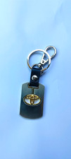 Toyota Car Key Medal  Chain Silver  Gold Tone 3D Logo Solid Metal Moving Parts
