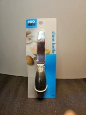 NEW Pro Fresh Clam Knife #52342 Black Kitchen Utensil Sturdy Multiple Use Tool