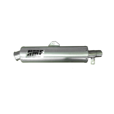 HMF Slip On Exhaust for Kawasaki KFX 450R (08-14) Brushed w/Turn