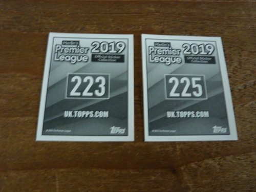 Merlin Topps Premier League 2019 Football Stickers - Pick Your Stickers - VGC! - 第 9/12 張圖片