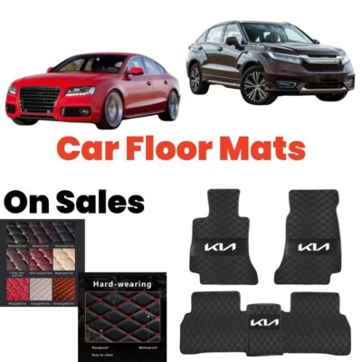 For KIA All Models Car Floor Mats Auto Custom Carpets Front & Rear All Weather