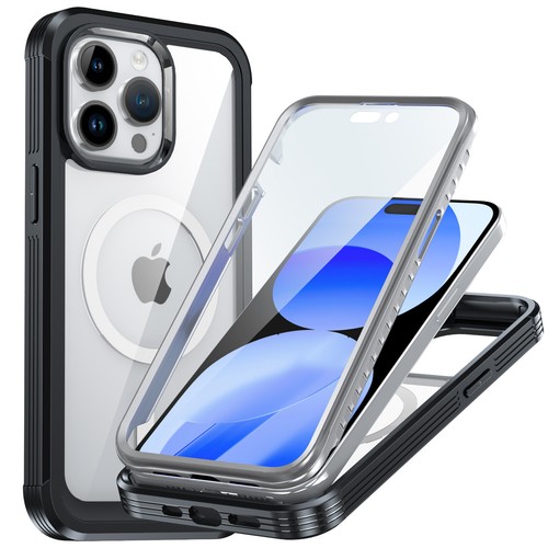 Hülle für iPhone 15 Pro Max 15 Plus Schwerlast 360 Voll Stoßfest Durchsichtige Abdeckung - Bild 13 von 36