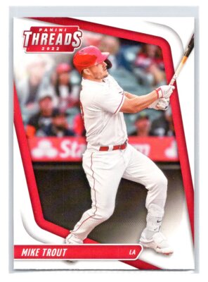 2022 Panini Chronicles Mike Trout LA Angels Threads #17 (B)