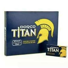 Dorco Titan - Navaja de afeitar de seguridad de doble filo Paquete de 100