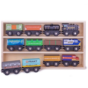 classic wooden train set