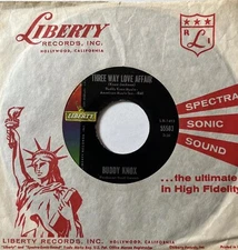 BUDDY KNOX - Dear Abby / Three Way Love Affair LIBERTY 45 1962 ROCKABILLY