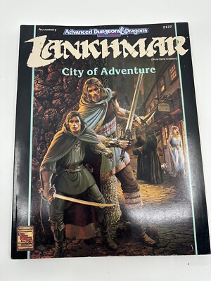Lankhmar City Of Adventure - Advanced Dungeons and Dragons 2nd TSR 2137 - 2 MAPS
