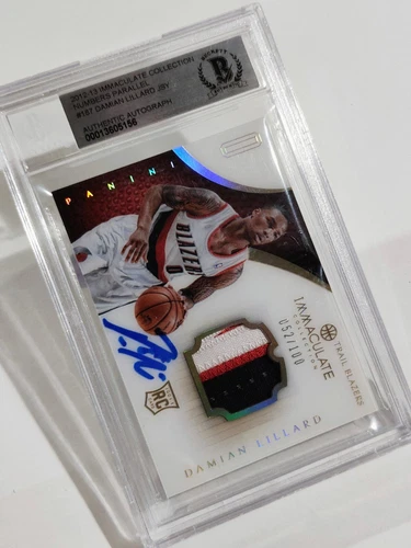 🔥Reduced🔥Damian Lillard 2012-13 Immaculate Rookie 3CLR JSY RPA BGS AUTO 10 