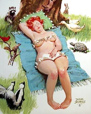 Print or Canvas -  Duane Bryers' Hilda - Outdoor Nap