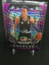2020 Panini Draft Picks PURPLE WAVE PRIZM CRUSADE RJ Hampton RC Rookie #93