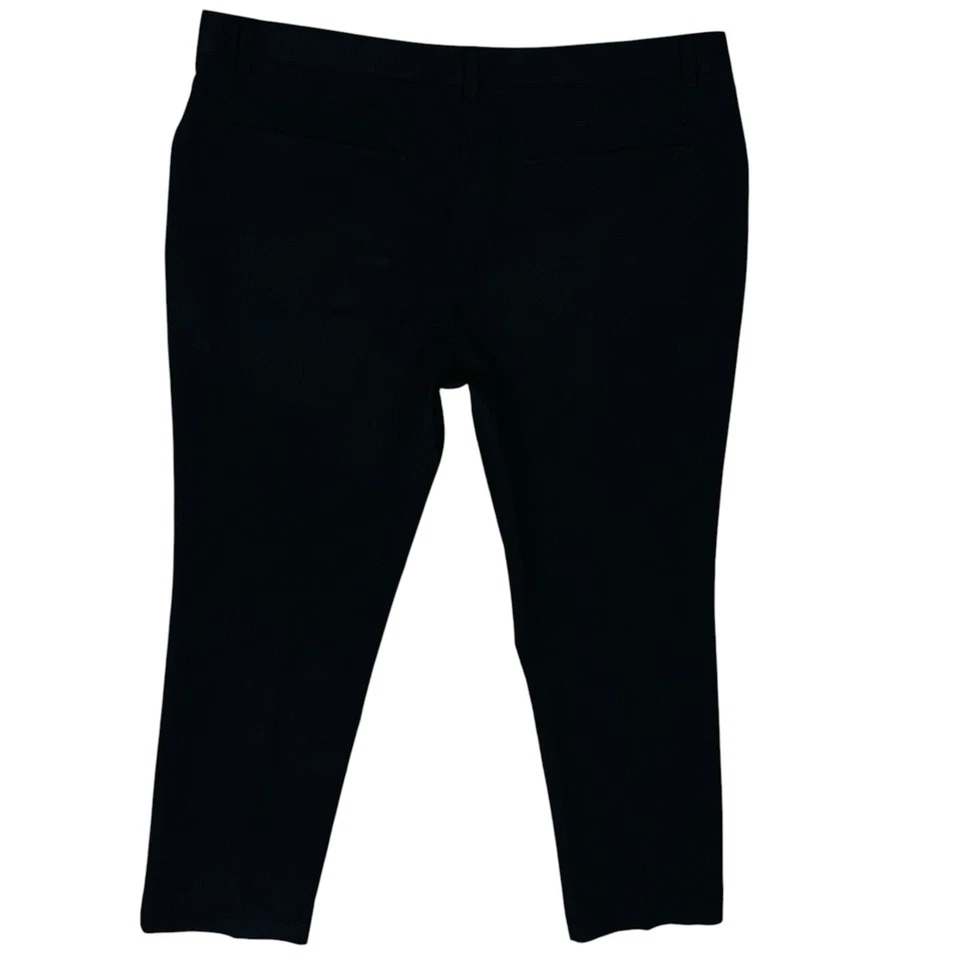 Calça masculina I-N-C preta elástica casual frente plana slim fit tamanho 38x30 - Imagem 4 de 4