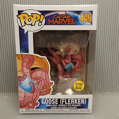 Funko Pop Marvel Captain Marvel #445 Goose (Flerken) Glow in the