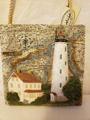 Donna Elias Lighthouse Tile Sandy Hook NJ Great American Lighthouses