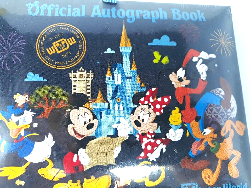 Walt Disney World Parks Autograph Book Mickey Friends Sealed 4X6