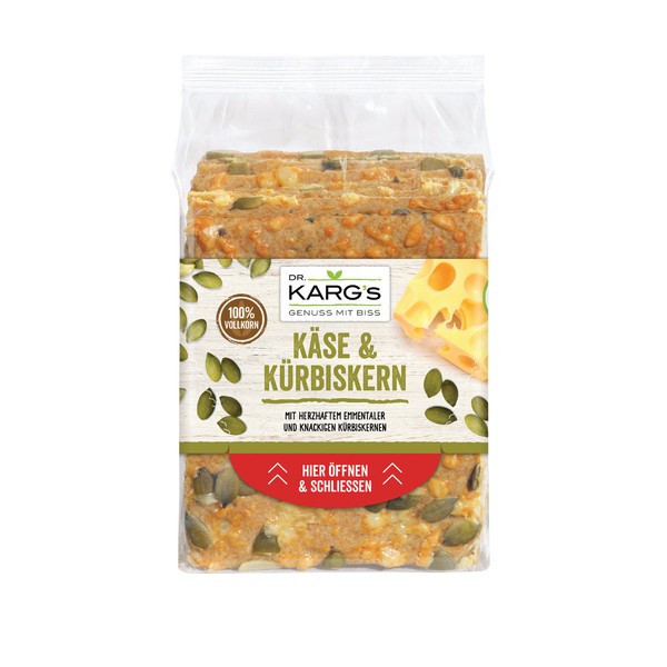 Dr. Kargs Pan De Centeno Con Queso Y Semillas De Calabaza Vegetariano 200g