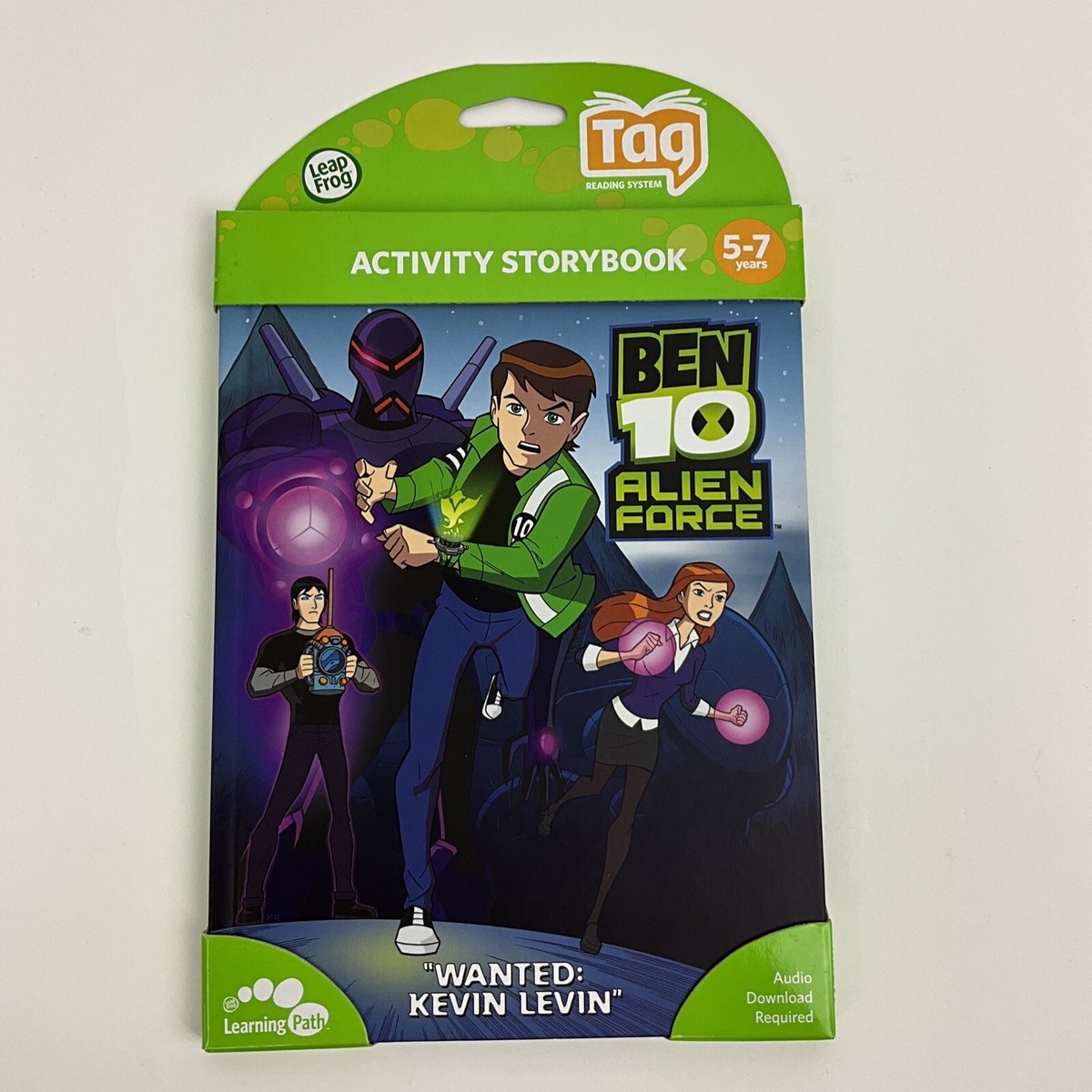 LeapFrog Tag Activity Storybook Ben 10 Alien Force Wanted Kevin